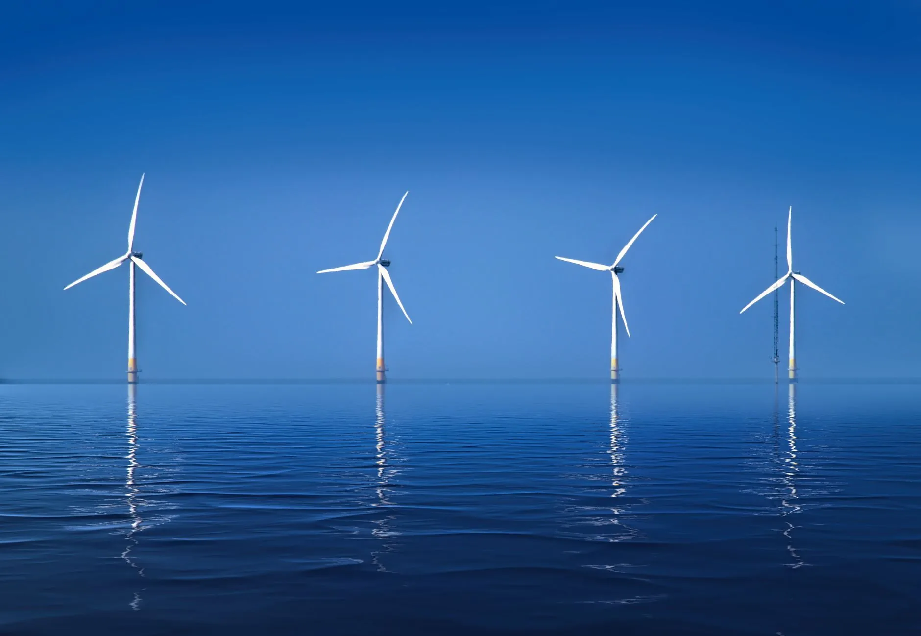 Offshore wind turbines measured by LIDAR